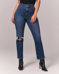 Curve Love Ultra High Rise Ankle Straight Jean