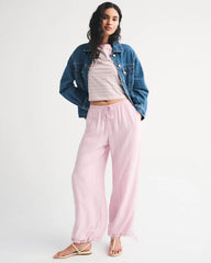 Convertible Crinkle Balloon Pull-On Pant