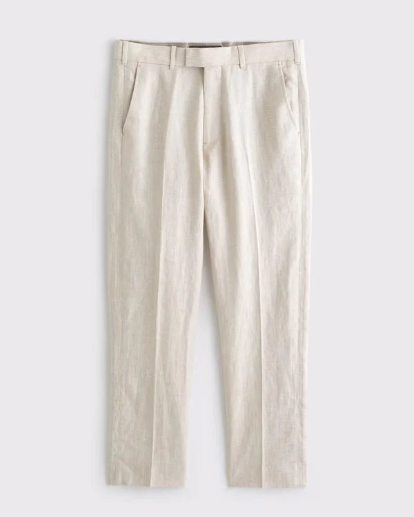 The A&F Collins Slim 100% Linen Suit Pant