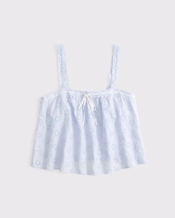 Embroidered Cutwork Sleep Cami