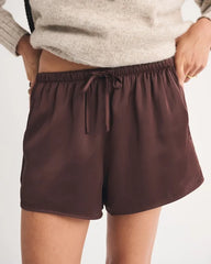 High Rise Satin Short