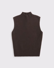 Merino Wool-Blend Sweater Shell Top