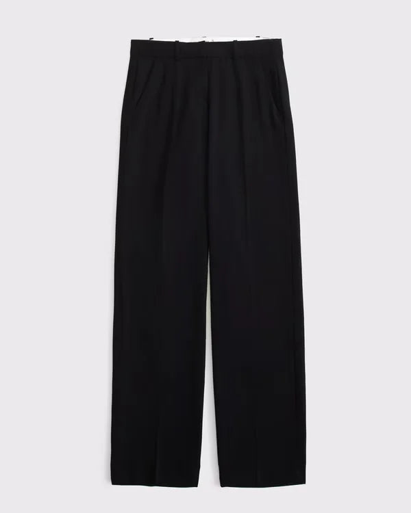 Low Rise Tailored Straight Leg Pant