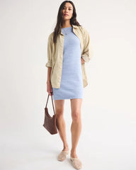 High Neck Sweater Mini Dress