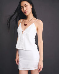 The A&F Bella Bra-Free Linen-Blend Cami