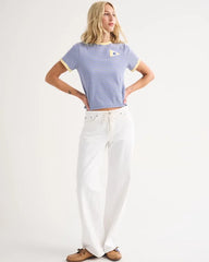 100% Cotton Flag Graphic Skimming Short-Sleeve Tee