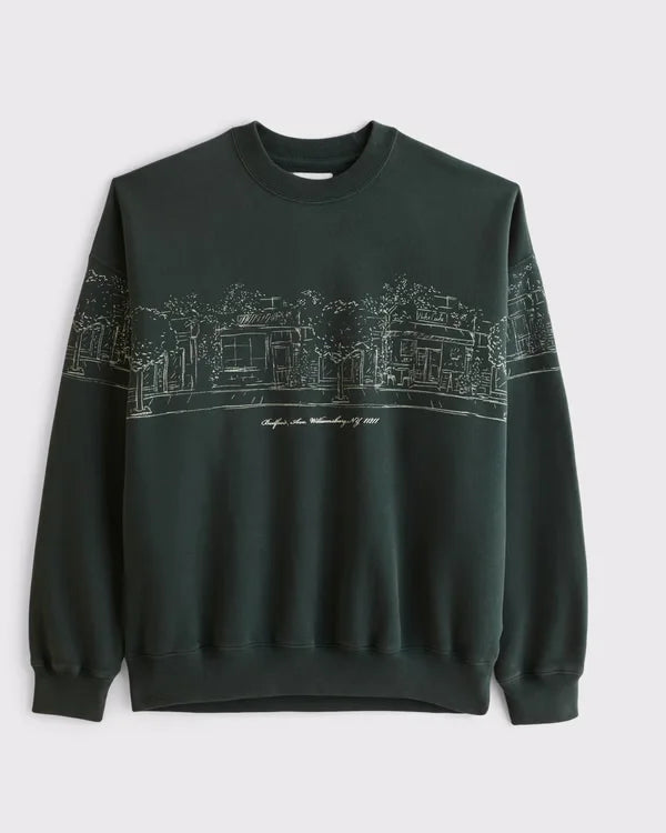 New York Graphic Crew Sweatshirt