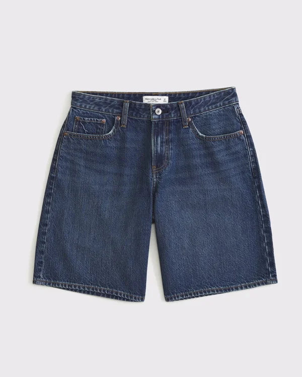 Curve Love Low-Rise Denim Bermuda Jort