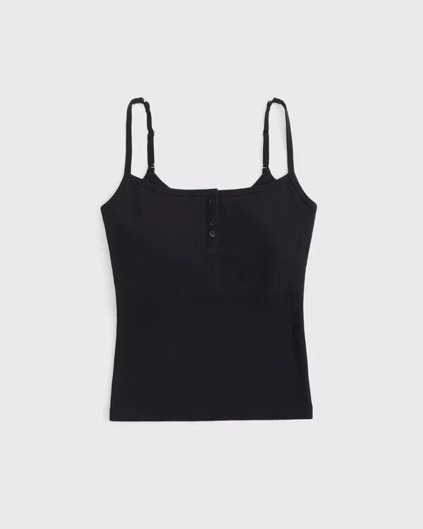 Bra-Free Rib Henley Tank