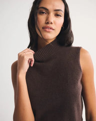 Merino Wool-Blend Sweater Shell Top