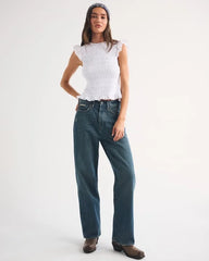 100% Cotton Tie-Back Smocked Top