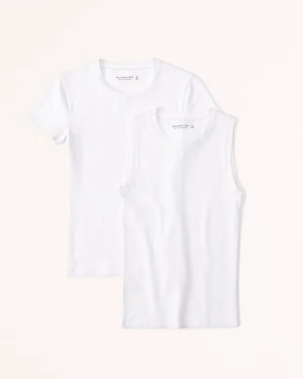 2-Pack Essential Tuckable Crew Tops