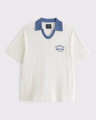 Varsity Johnny Collar Sweater Polo