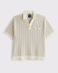 100% Cotton 2-Button Sweater Polo